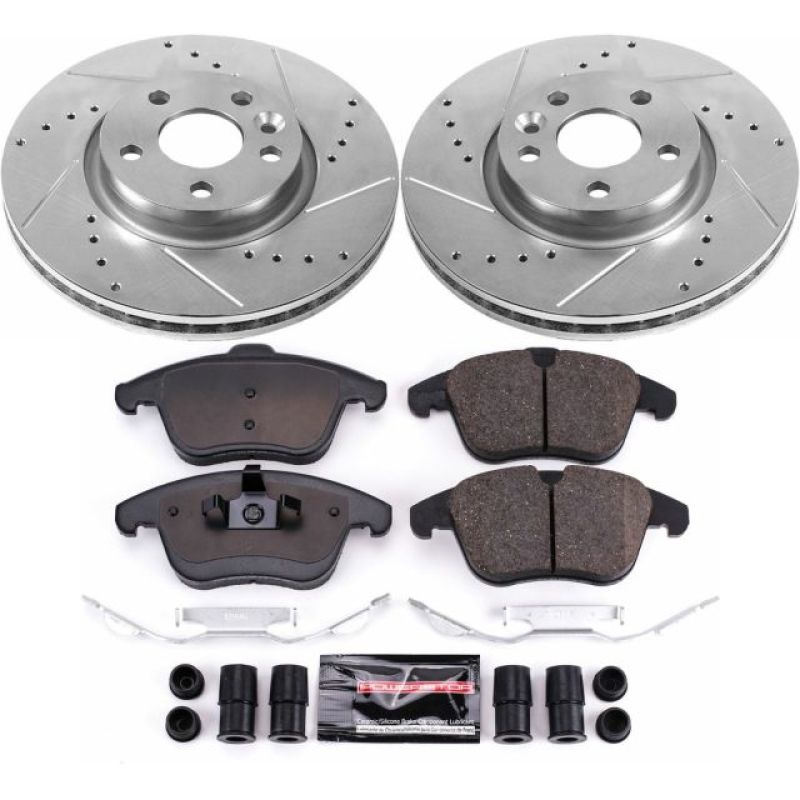 Power Stop 15-18 Volvo S60 Front Z23 Evolution Sport Brake Kit Brake Kits - Performance D&S PowerStop