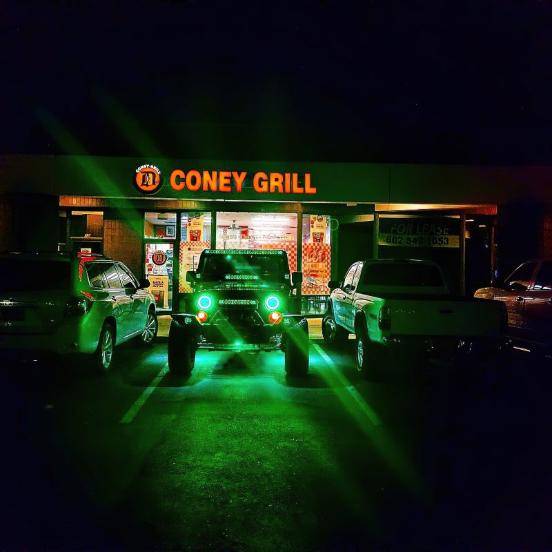 Oracle 7in High Powered LED Headlights - Black Bezel - ColorSHIFT 2.0 Headlights ORACLE Lighting