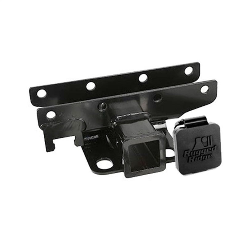 Rugged Ridge Receiver Hitch Kit RR Logo 07-18 Jeep Wrangler Hitch Accessories Rugged Ridge