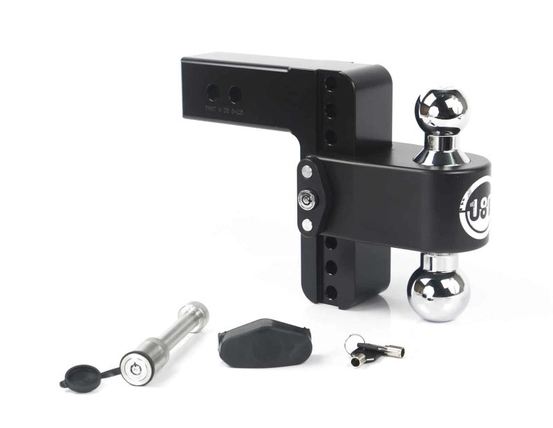 Weigh Safe 180 Hitch 6in Drop Hitch & 2.5in Shank (10K/18.5K GTWR) w/WS05 - Black Cerakote Hitch Ball Mounts Weigh Safe