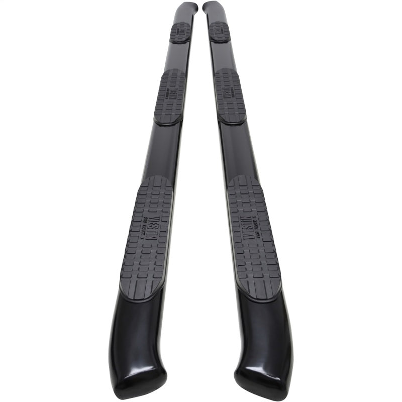 Westin 2020 Chevy Silverado 2500/3500 Crew Cab (8ft Bed) PRO TRAXX 5 Oval W2W Nerf Step Bars - Black Nerf Bars Westin