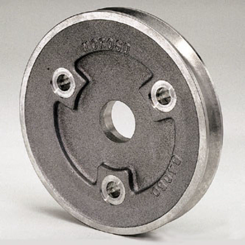 Moroso Chevrolet Small Block (w/Short Pump) Crankshaft Pulley - Single Groove - Cast Aluminum Pulleys - Crank, Underdrive Moroso