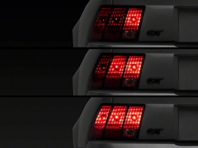 Raxiom 96-04 Ford Mustang Excluding 99-01 Cobra Sequential Tail Light Kit (Plug-and-Play Harness) Tail Lights Raxiom