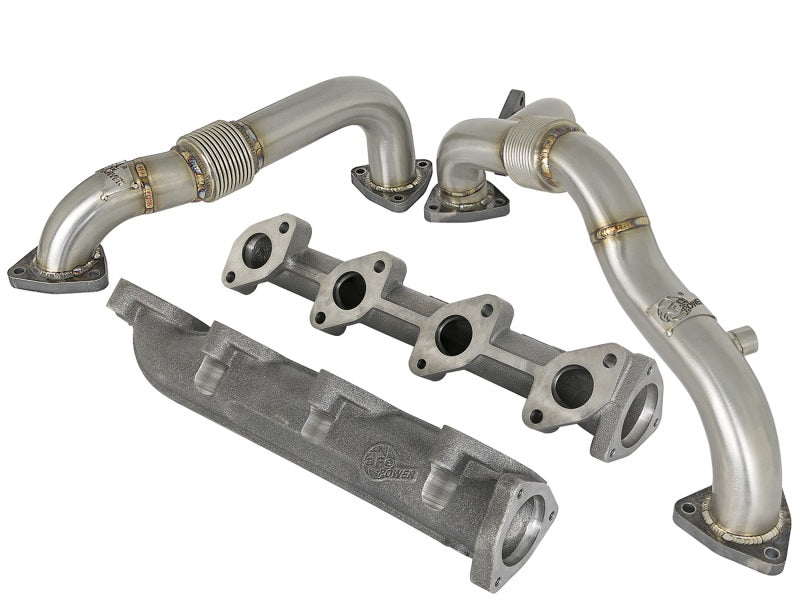 aFe Twisted Steel Power Package Up-Pipes / Manifold 08-10 Ford Diesel Trucks V8 6.4L (td) Headers & Manifolds aFe
