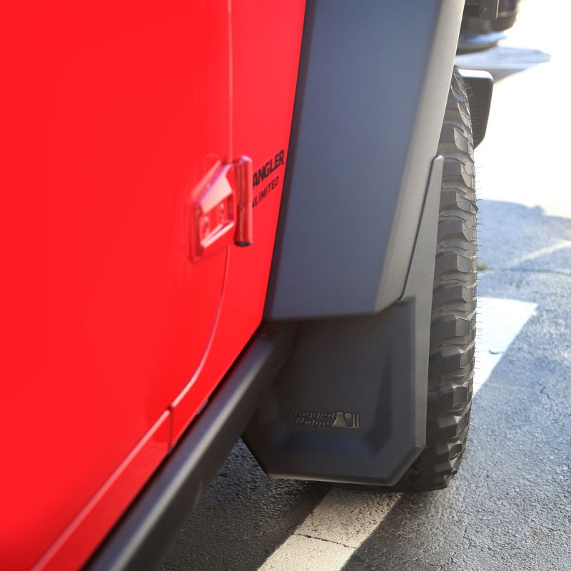 Rugged Ridge Splash Guard Kit Front 07-18 Jeep Wrangler JK Mud Flaps Rugged Ridge