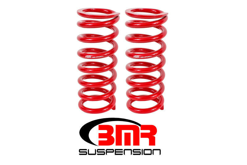 BMR 79-04 Fox Mustang Front Lowering Springs - Red Lowering Springs BMR Suspension
