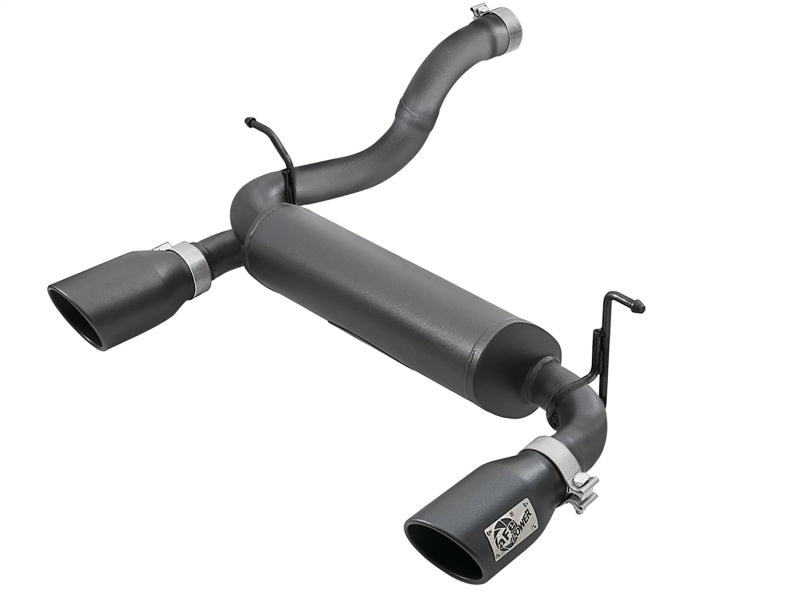 aFe Rebel Series 2.5in 409 SS Axle-Back Exhaust w/ Black Tips 2018+ Jeep Wrangler (JL) V6 3.6L Axle Back aFe