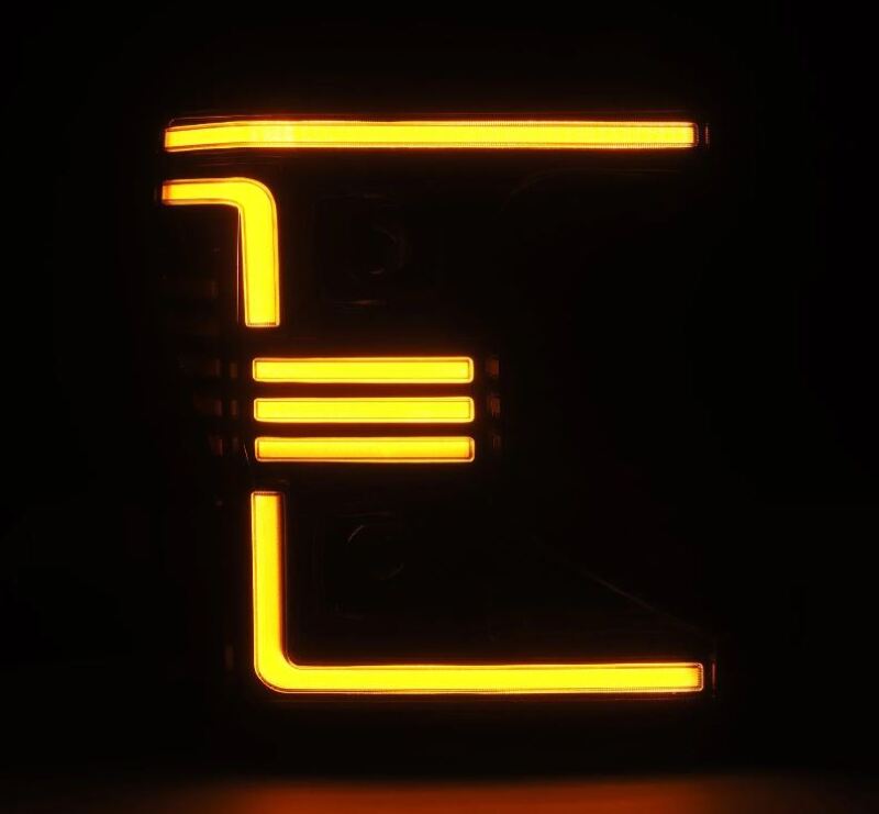 AlphaRex 20-22 Ford F150 Pro-Series Projector Headlights Alph. Black w/ Act.Light / Seq. Sig. / DRL Headlights AlphaRex