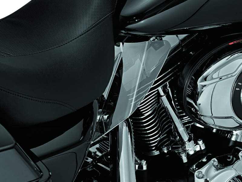 Kuryakyn Saddle Shields Heat Deflectors 08 Touring Smoke Heat Shields Kuryakyn