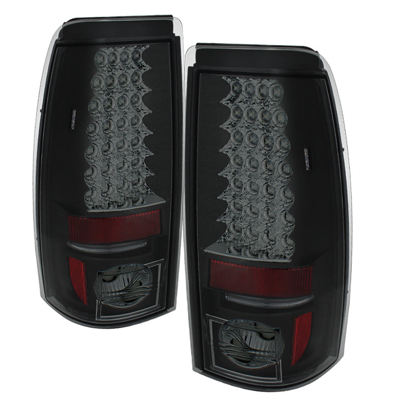 Spyder Chevy Silverado 1500 99-02 (Not Fit Stepside) LED Tail Lights Blk Smke ALT-YD-CS99-LED-BSM Tail Lights SPYDER