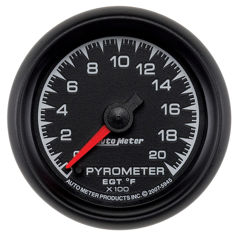 Autometer ES 52mm Full Sweep Electronic 0-2000 Degree F EGT/Pyrometer Gauge Gauges AutoMeter