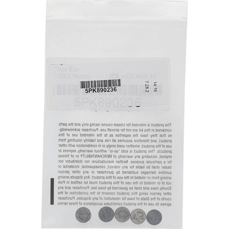 Hot Cams Shim Kits 2.360mm Thickness - 5 Pack Valves Hot Cams