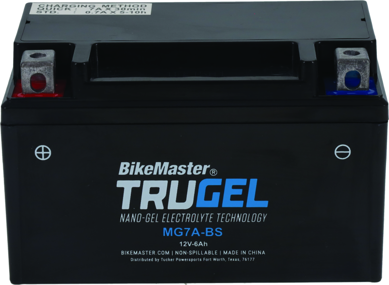BikeMaster TruGel Battery - MG7A-BS Batteries BikeMaster