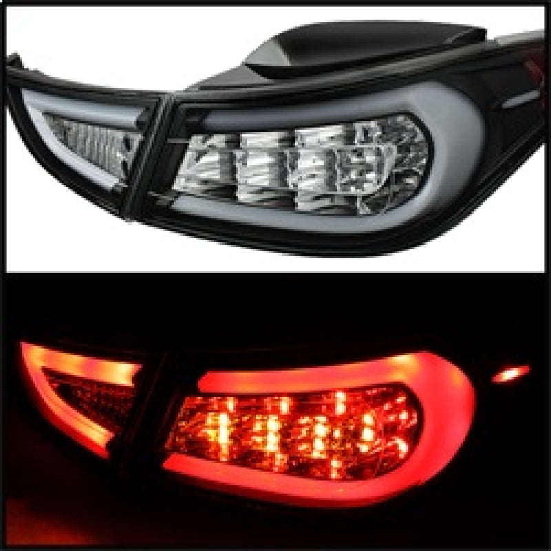 Spyder Hyundai Elantra 11-13 Light Bar LED Tail Lights Black ALT-YD-HYELAN11-LED-BK Tail Lights SPYDER