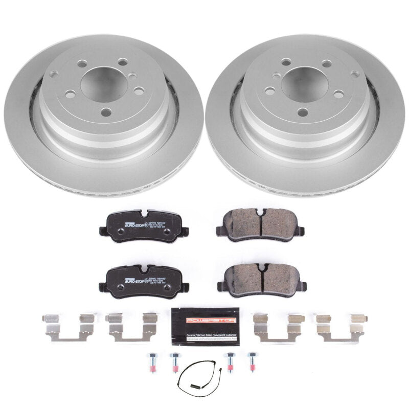 Power Stop 06-12 Land Rover Range Rover Rear Euro-Stop Brake Kit Brake Kits - OE PowerStop