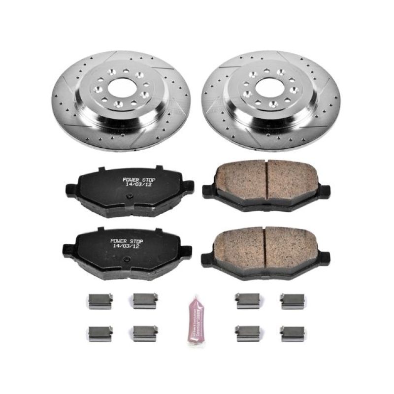 Power Stop 11-15 Ford Edge Rear Z23 Evolution Sport Brake Kit Brake Kits - Performance D&S PowerStop