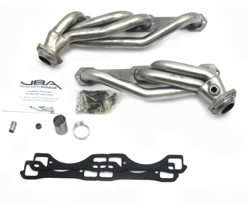 JBA 92-95 Chevrolet Blazer 5.0L/5.7L w/o A.I.R. 1-1/2in Primary Raw 409SS Cat4Ward Header Headers & Manifolds JBA