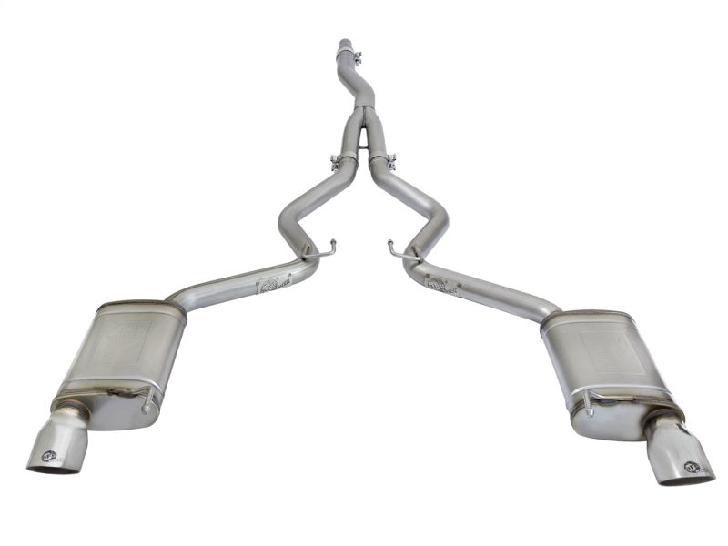 aFe MACHForce XP Exhausts Cat-Back SS-304 EXH w/ Polished Tips 15-16 Ford Mustang EcoBoost 2.3L (t) Catback aFe