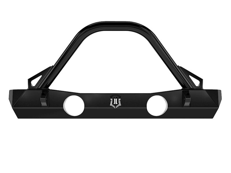 ICON 07-18 Jeep Wrangler JK Pro Series Front Bumper w/Bar/Tabs Bumpers - Steel ICON
