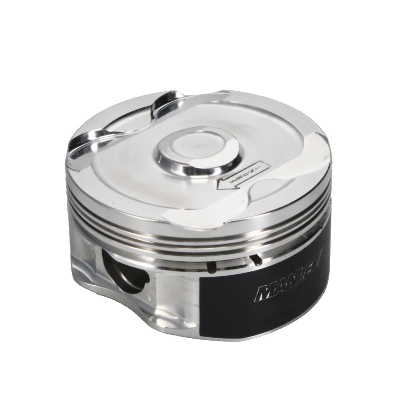 Manley 2018+ Ford Coyote 5.0L DOHC -6cc Dish 3.700in Bore 10:1 CR Platinum Extreme Duty Piston Set Piston Sets - Forged - 8cyl Manley Performance