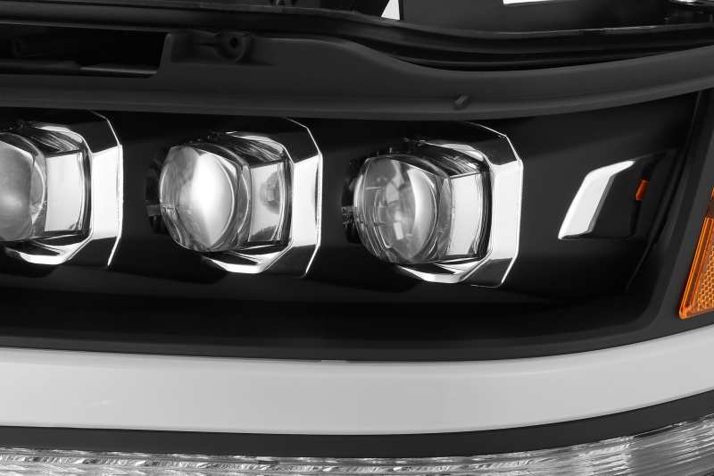 AlphaRex 19-20 Ram 1500HD NOVA LED Proj Headlight Plank Style Matte Blk w/Activ Light/Seq Signal/DRL Headlights AlphaRex