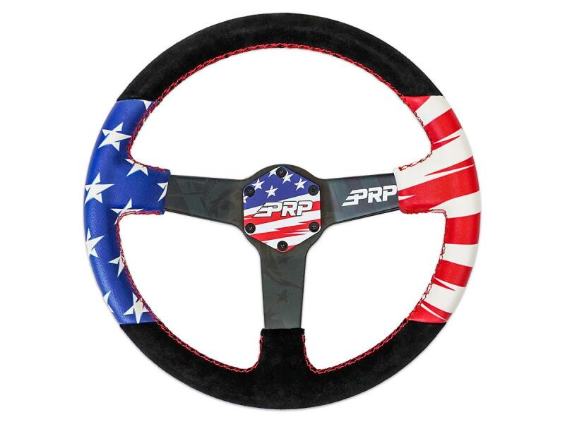 PRP Steering Wheel Center Cap - New Glory Stars and Stripes Steering Wheel Hubs PRP Seats