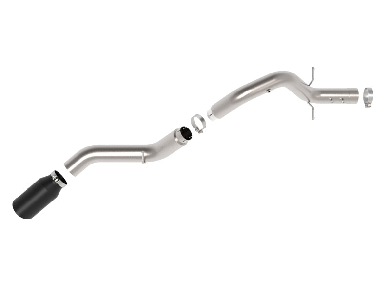 aFe Large Bore-HD 5in 409SS DPF-Back Exhaust System w/Blk Tip 24-25 GM Diesel Trucks V8-6.6L(td) L5P DPF Back aFe