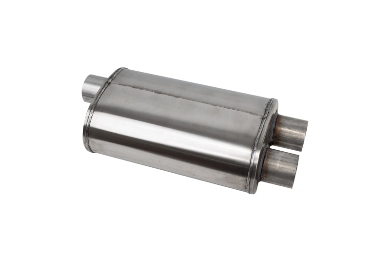 Corsa PRO-Series Tuned 304SS Muffler 2.5in Single Inlet / Dual Outlet - 19in OAL Muffler CORSA Performance