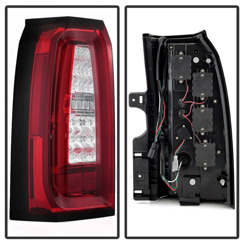 Spyder Chevy Tahoe / Suburban 15-17 LED Tail Lights - Red Clear (ALT-YD-CTA15-LED-RC) Tail Lights SPYDER