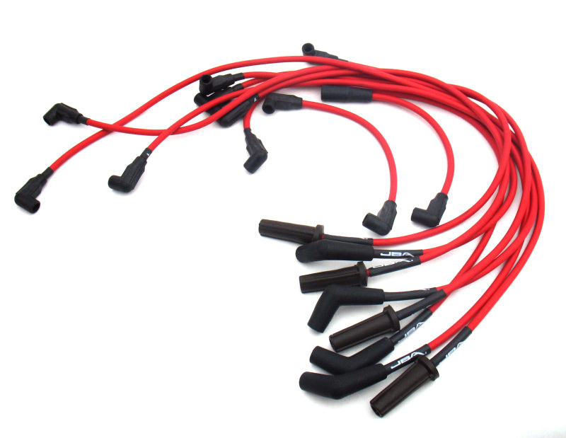 JBA 88-95 GM 454 Truck Ignition Wires - Red Spark Plug Wire Sets JBA