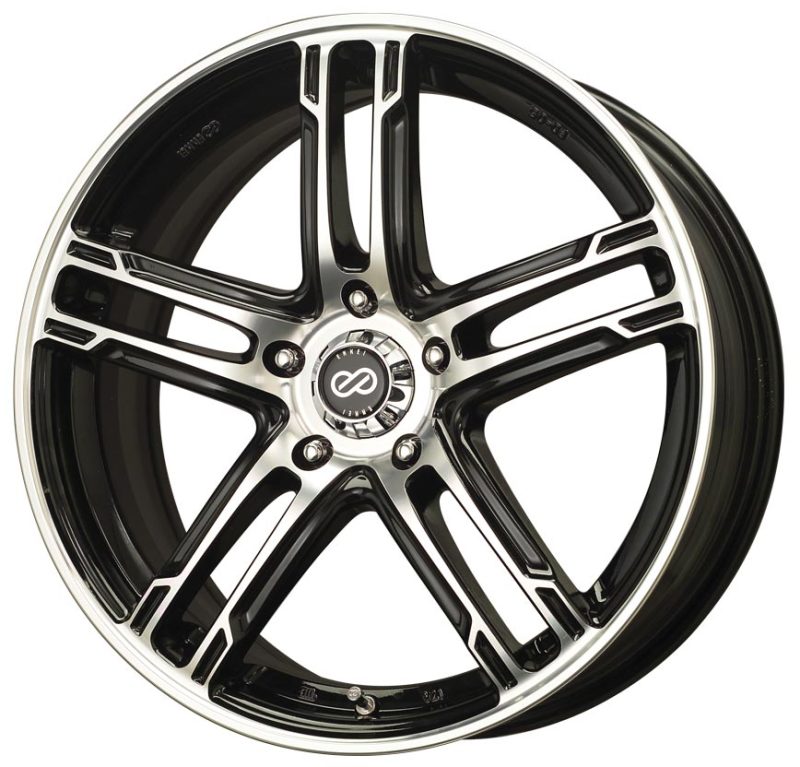 Enkei FD-05 16x7 5x114.3 38mm Offset 72.6 Bore Dia Black Machined Wheel Wheels - Cast Enkei