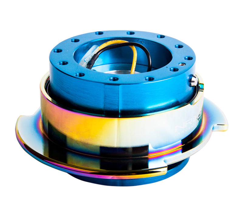 NRG Quick Release Gen 2.5 - New Blue Body / Neochrome Ring Quick Release Adapters NRG