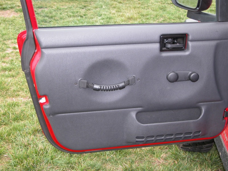 Rugged Ridge Door Pull Straps Black 97-06 Jeep Wrangler Hardware - Singles Rugged Ridge
