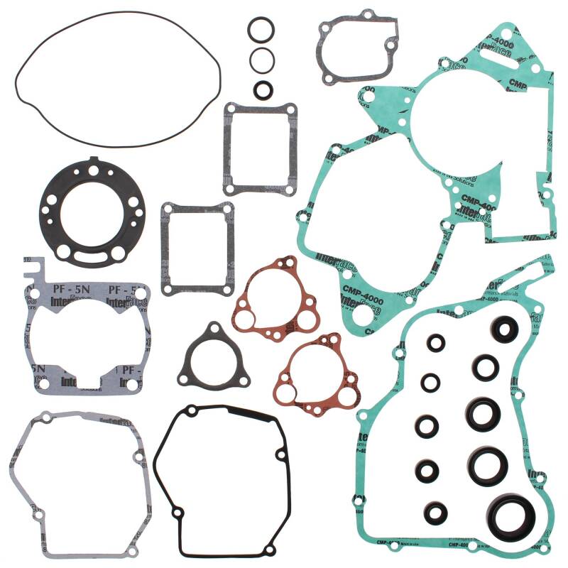 Vertex Gaskets 01-02 Honda CR125R Complete Gasket Kit w/ Oil Seals Engine Hardware Vertex Pistons