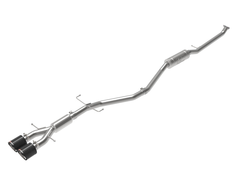 aFe Takeda 2.5in 304SS Cat-Back Exhaust System w/ Carbon Tips 17-20 Honda Civic Si Sedan I4 1.5L Catback aFe