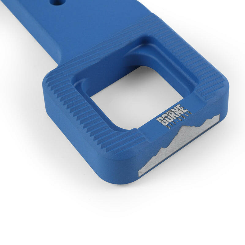 Borne Off-Road 2017+ Ford Raptor / 2009+ Ford F150 Borne Off-Road Billet Tow Hooks - Blue Tow Hooks Borne Off-Road
