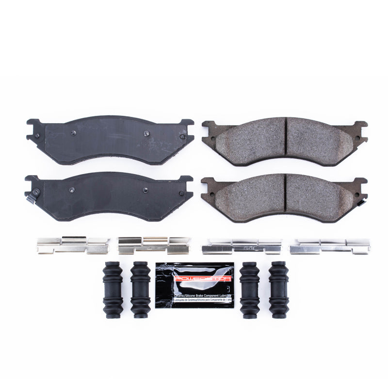 Power Stop 01-08 Dodge Ram 2500 Rear Z23 Evolution Sport Brake Pads w/Hardware Brake Pads - Performance PowerStop