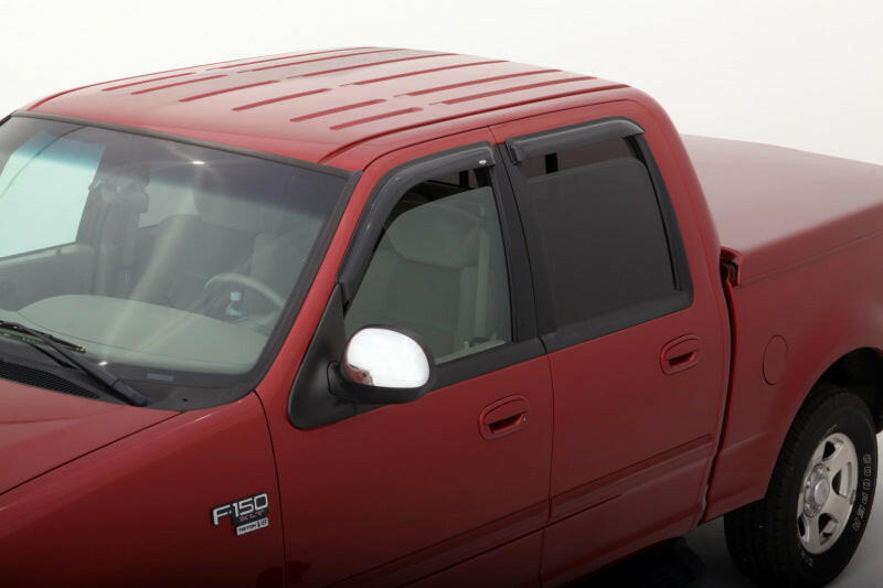 AVS 02-03 Lincoln Blackwood Ventvisor Outside Mount Window Deflectors 4pc - Smoke Wind Deflectors AVS