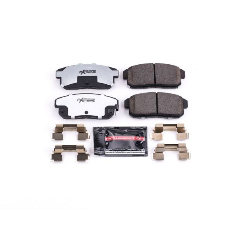 Power Stop 04-11 Mazda RX-8 Rear Z26 Extreme Street Brake Pads w/Hardware Brake Pads - Performance PowerStop
