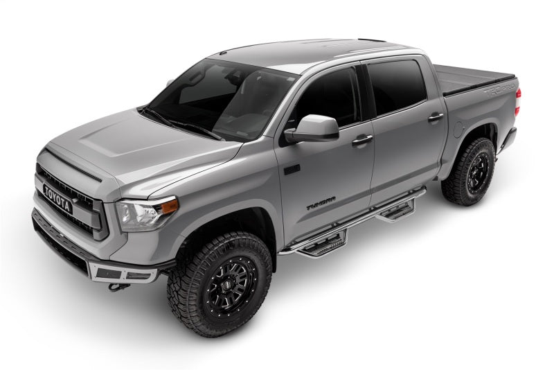 N-Fab Podium SS 07-17 Toyota Tundra Double Cab - Polished Stainless - 3in Side Steps N-Fab