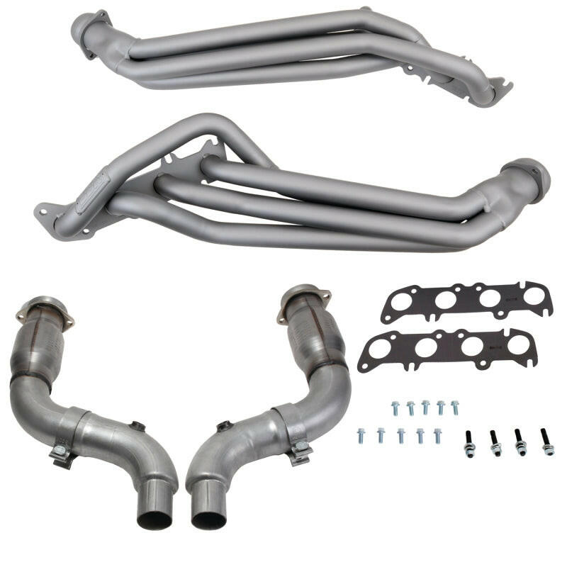 BBK 15-23 Ford Mustang GT 1-3/4 Long Tube Headers w/High Flow Catted X-Pipe (Ti Ceramic) Headers & Manifolds BBK