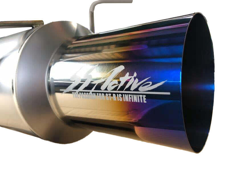 GReddy Garage 89-94 Nissan Skyline GT-R Ti Exhaust R32 w/ 90mm Main & 130mm Tip Catback GReddy