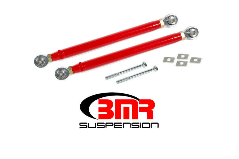 BMR 16-17 6th Gen Camaro Rear Double Adj. Rod Ends Toe Rods - Red Suspension Arms & Components BMR Suspension