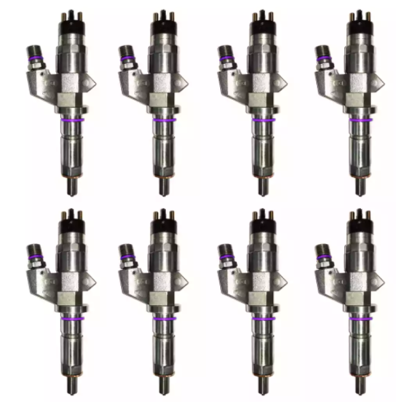 Exergy 01-04 Chevrolet Duramax 6.6L LB7 Reman 60% Over Injector - Set of 8 Fuel Injectors - Diesel Exergy
