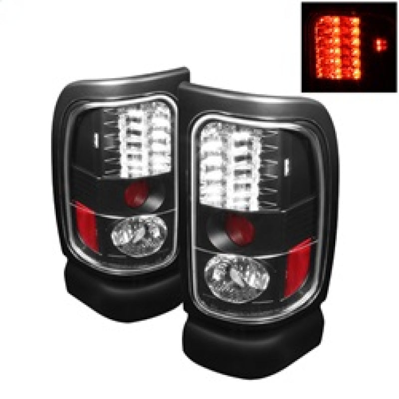 Spyder Dodge Ram 1500 94-01/Ram 2500/3500 94-02 LED Tail Lights Black ALT-YD-DRAM94-LED-BK Tail Lights SPYDER