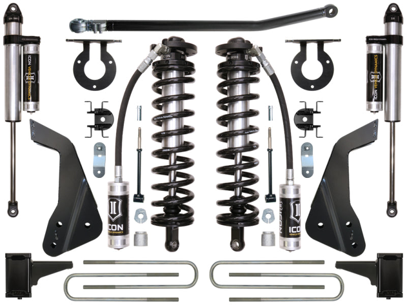 ICON 05-07 Ford F-250/F-350 4-5.5in Stage 3 Coilover Conversion System Coilover Components ICON