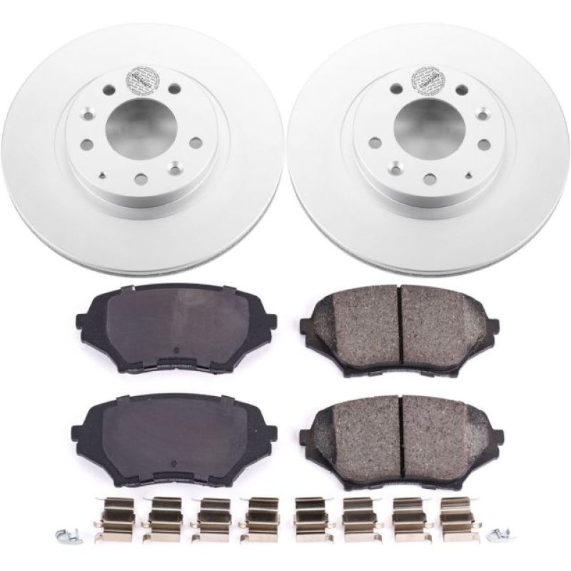 Power Stop 06-15 Mazda MX-5 Miata Front Z17 Evolution Geomet Coated Brake Kit Brake Kits - Performance Blank PowerStop