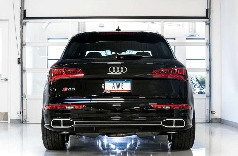 AWE Tuning Audi B9 SQ5 Non-Resonated Touring Edition Cat-Back Exhaust - No Tips (Turn Downs) Catback AWE Tuning