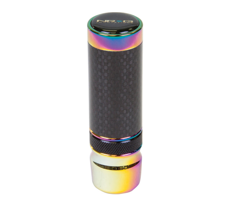 NRG Slimboy Adjustable Shift Knob (M10X1.25) Nissan / Mazda / Toyota - Carbon Fiber / Neochrome Shift Knobs NRG