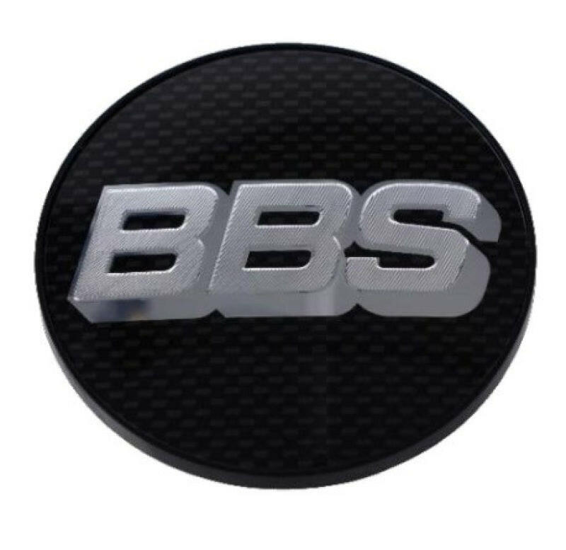 BBS Center Cap 56mm Carbon/Silver Wheel Center Caps BBS